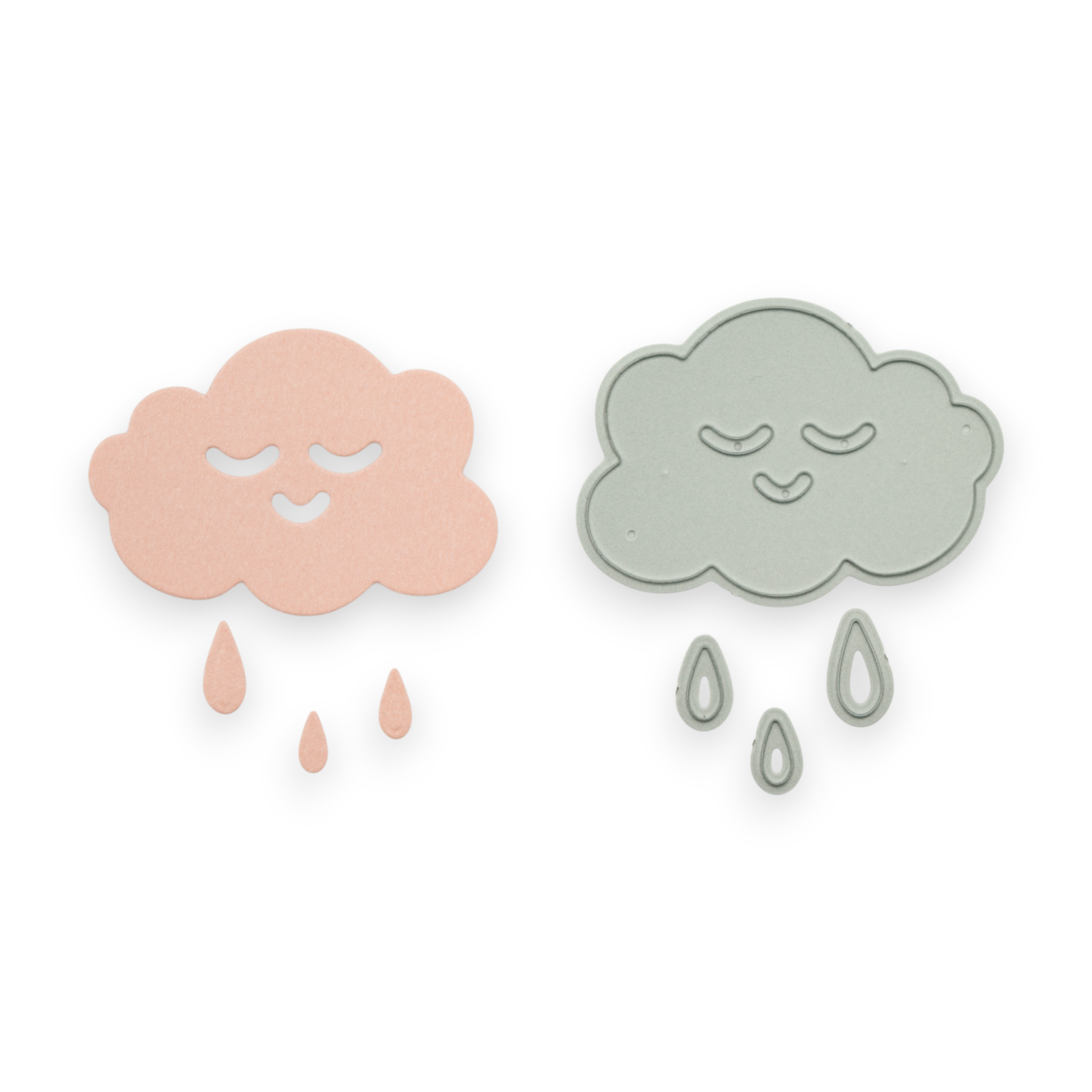 Cloud & Raindrops - Steel Cutting Die
